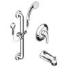 American Standard 1662SG.225.002 FloWise 2.5 GPM Shower System Kit With Slide-Grab Bar -American Standard 012611555336 70592.1563188143
