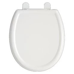 American Standard 5345.110.020 Cadet 3 Slow-Close Round Front Plastic Toilet Seat And Cover