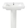 American Standard 0641.100.020 Boulevard 2-Piece Lavatory And Pedestal With Single Faucet Hole -American Standard 033056751398 07981.1562785968
