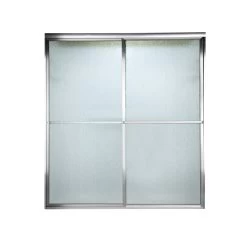 American Standard | Prestige 66" Tall Framed, Bypass, Rain Glass Shower Door - Fits 45-1/2" To 47-1/2" Width Openings