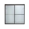 American Standard | Prestige 71-1/2" Tall Framed, Bypass, Hammered Glass Shower Door - Fits 56" To 60" Width Openings -American Standard 033056821022