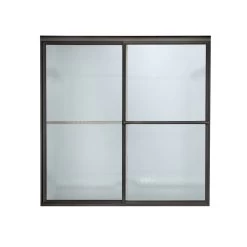 American Standard | Prestige 71-1/2" Tall Framed, Bypass, Hammered Glass Shower Door - Fits 56" To 60" Width Openings