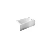 American Standard | Cambridge 60" Americast Soaking Bathtub With Left Hand Drain And Tub Cover - Lifetime Warranty -American Standard 2460002tc white