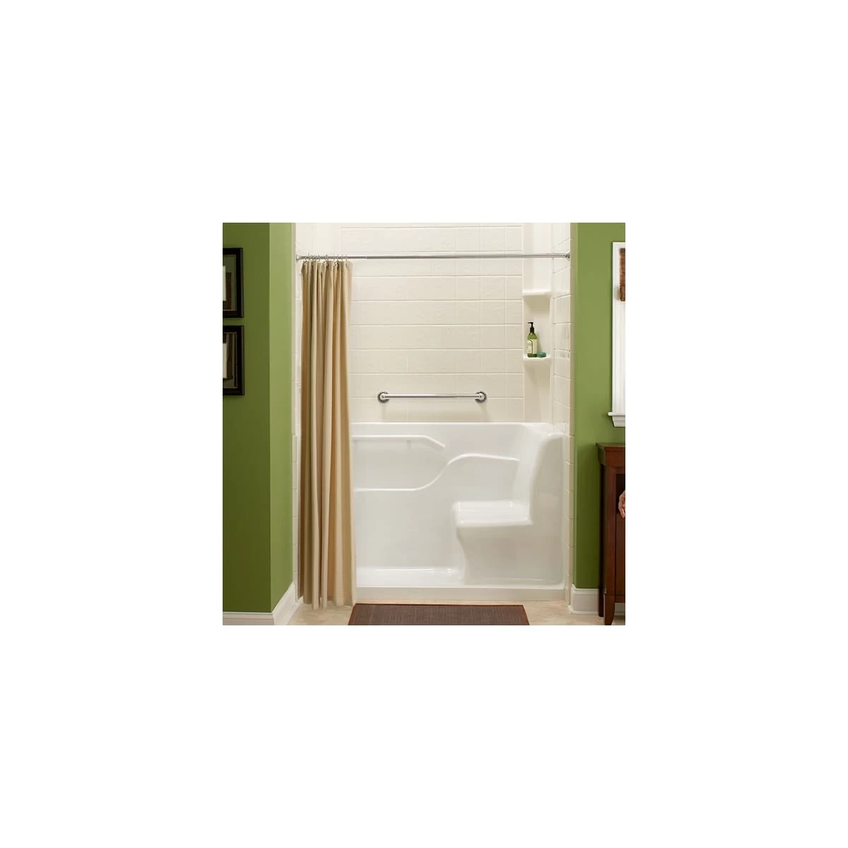 American Standard | 59-1/2" X 30" Reinforced Acrylic Shower Pan - Single Threshold, Right Drain 7 American Standard | 59-1/2" X 30" Reinforced Acrylic Shower Pan - Single Threshold, Right Drain - Image 5