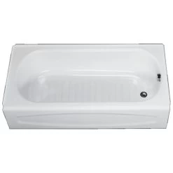 American Standard 0263.212.020 New Solar Procelain-Enameled Steel 60-In X 30-In Alcove Bathtub With Left Hand Drain