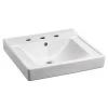 American Standard 9024.008EC.020 Decorum Wall-Hung Bathroom Sink With 8-In Center -American Standard 791556087330 93744.1563308527