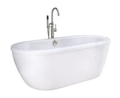American Standard 2764.014M203.011 Cadet 66-In Soaking Bathtub With Center Drain