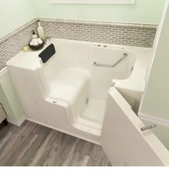 American Standard 3252OD.105.ARL-PC Gelcoat Wit 32-In X 52-In Walk-In Air Spa Bathtub With Right Hand Drain -American Standard 791556095847 4 80354.1563189757