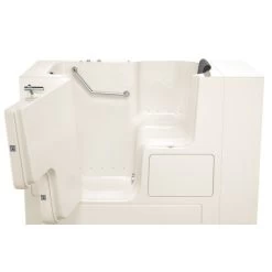 American Standard 3252OD.105.ALL-PC Gelcoat Wit 32-In X 52-In Walk-In Air Spa Bathtub With Left Hand Drain -American Standard 791556095861 2 83464.1563189749