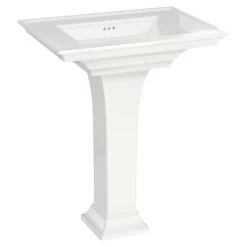 American Standard 0297800.020 Town Square S Fine Fireclay 30-in Rectangular Pedestal Sink -American Standard 791556109834 2 77585.1563310243