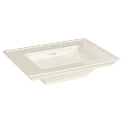 American Standard 0297001.222 Town Square S Fine Fireclay 30-in Rectangular Pedestal Sink Top