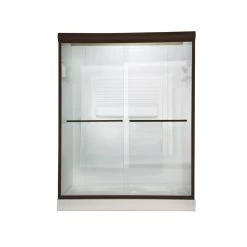 American Standard | Euro 70" Tall Frameless, Bypass, Clear Glass Shower Door - Fits 44" To 48" Width Openings