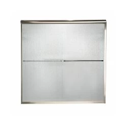 American Standard | Euro 69" Tall Frameless, Bypass, Rain Glass Shower Door - Fits 56" To 60" Width Openings