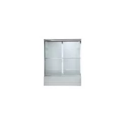 American Standard | Prestige 58" Tall Framed, Bypass, Clear Glass Shower Door - Fits 57-1/2" To 59-1/2" Width Openings