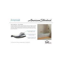 American Standard | Princeton 60" Americast Bathtub With Left Hand Drain - Lifetime Warranty - Drain Included -American Standard american standard 2390 202ich technology g 187