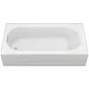 American Standard | Princeton 60" Americast Bathtub With Left Hand Drain - Lifetime Warranty - Drain Included -American Standard american standard 2390202ich 020 6972772