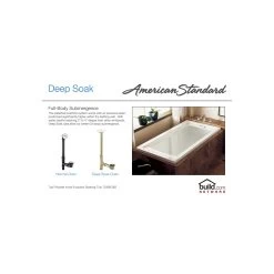 American Standard | Evolution 60" Acrylic Soaking Bathtub With Left Hand Drain - Lifetime Warranty -American Standard american standard 2425v lho 002 technology 344