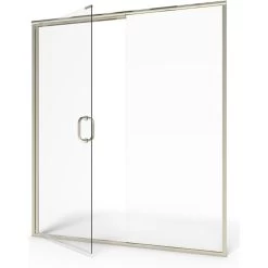 American Standard | Shower Door Collection 76" High X 48" Wide Hinged Framed Shower Door With Clear Glass
