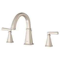American Standard | Edgemere Deck Mounted Roman Tub Filler With Built-In Diverter -American Standard american standard t018 900 close up nickel 3