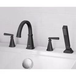 American Standard | Edgemere Deck Mounted Roman Tub Filler - Includes Hand Shower -American Standard american standard t018 901 alternate image 16