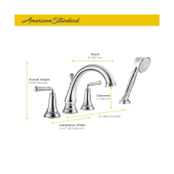 American Standard | Delancey Deck Mounted Roman Tub Filler With Built-In Diverter 22 American Standard | Delancey Deck Mounted Roman Tub Filler With Built-In Diverter -American Standard american standard t052 900 alternate image 244