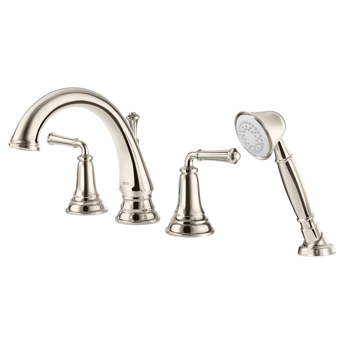 American Standard | Delancey Deck Mounted Roman Tub Filler With Built-In Diverter - Includes Hand Shower 7 American Standard | Delancey Deck Mounted Roman Tub Filler With Built-In Diverter - Includes Hand Shower - Image 5
