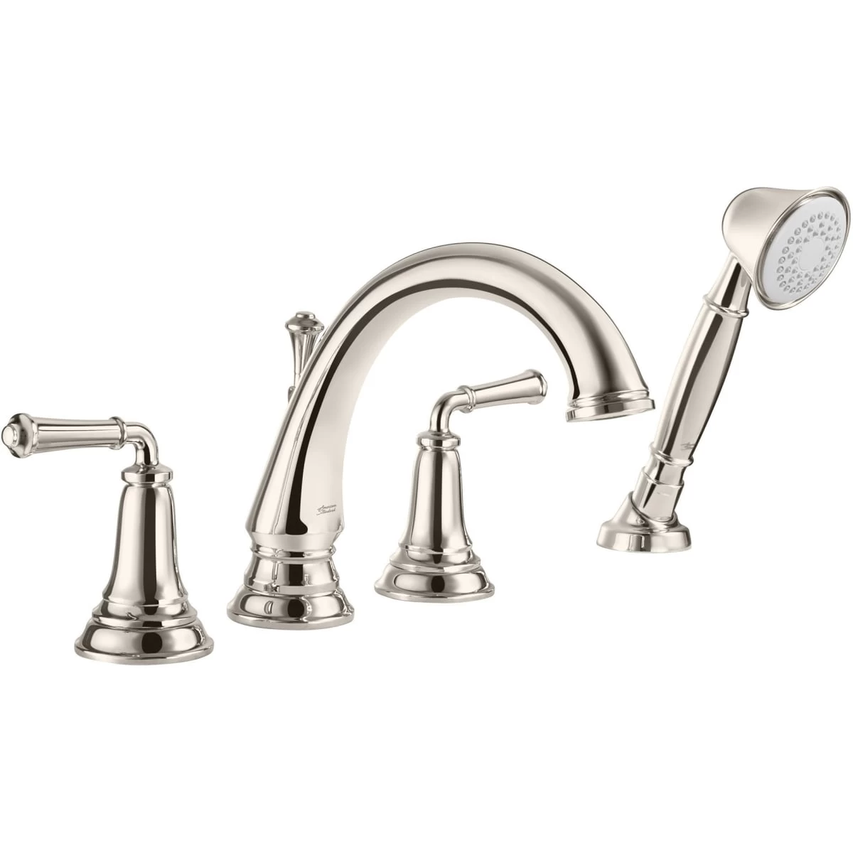 American Standard | Delancey Deck Mounted Roman Tub Filler With Built-In Diverter - Includes Hand Shower 3 American Standard | Delancey Deck Mounted Roman Tub Filler With Built-In Diverter - Includes Hand Shower