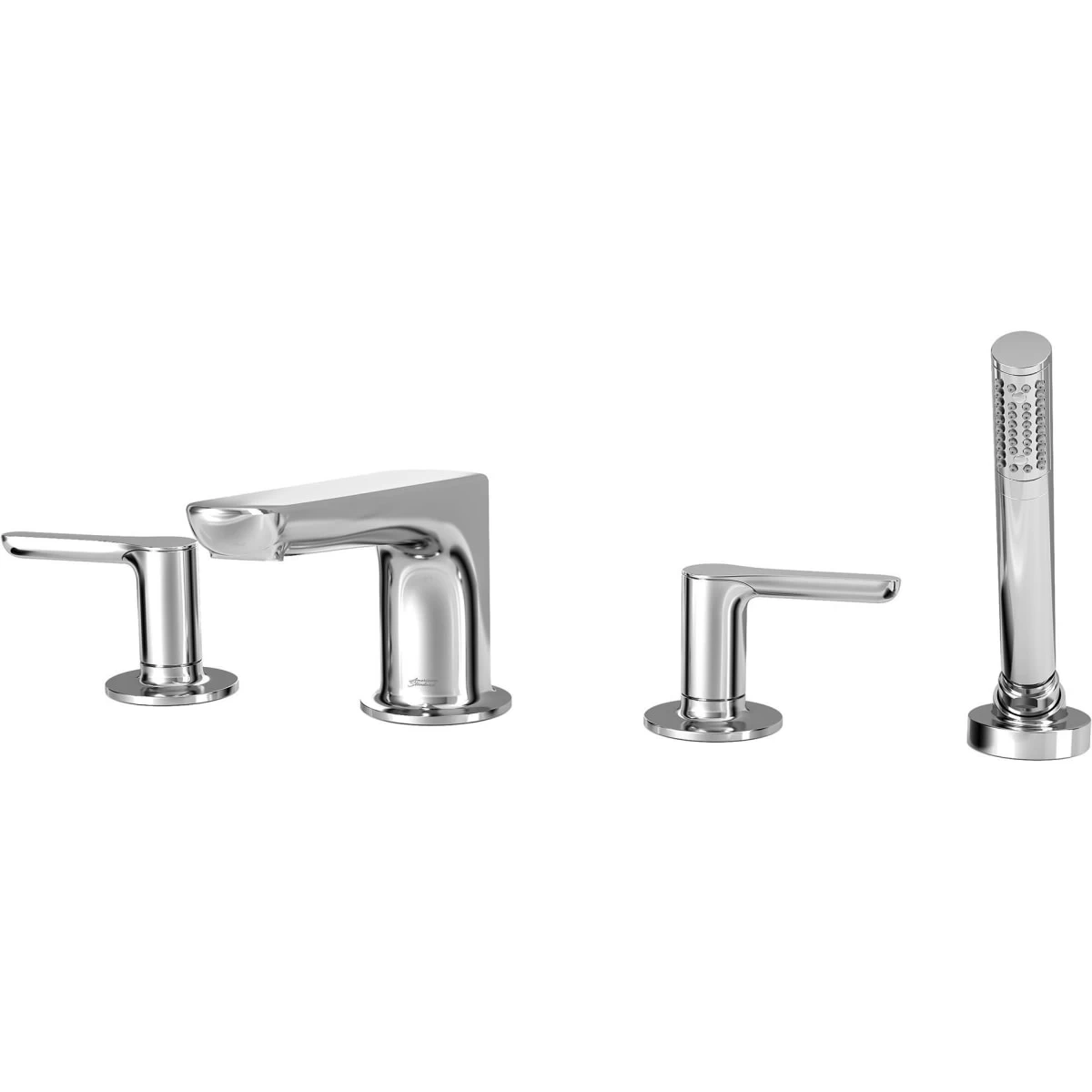 American Standard | Studio S Deck Mounted Roman Tub Filler With Built-In Diverter - Includes Hand Shower 4 American Standard | Studio S Deck Mounted Roman Tub Filler With Built-In Diverter - Includes Hand Shower - Image 2