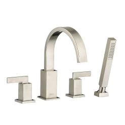 American Standard | Times Square Deck Mounted Roman Tub Filler With Built-In Diverter - Includes Hand Shower