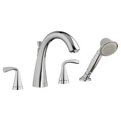 American Standard | Fluent Deck Mounted Roman Tub Filler With Built-In Diverter - Includes Hand Shower