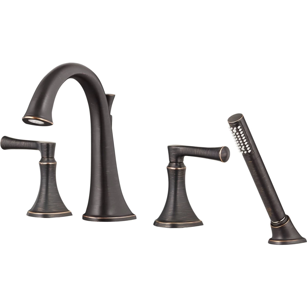 American Standard | Estate Deck Mounted Roman Tub Filler With Built-In Diverter - Includes Hand Shower 6 American Standard | Estate Deck Mounted Roman Tub Filler With Built-In Diverter - Includes Hand Shower - Image 4